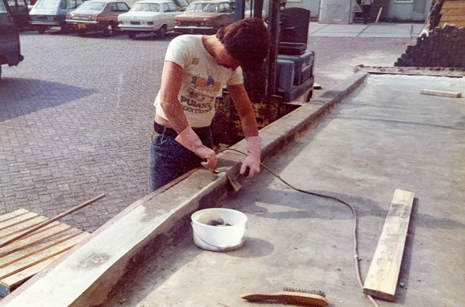 Betonrand wordt strak afgewerkt