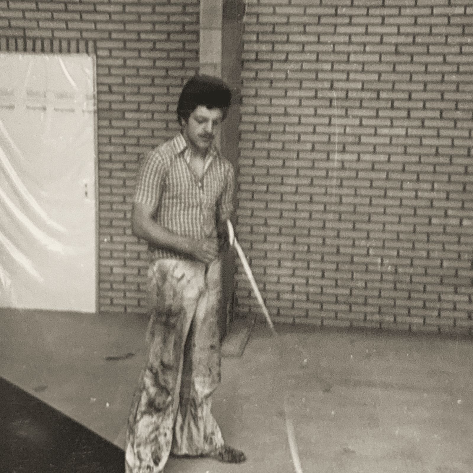 Collega in de sporthal